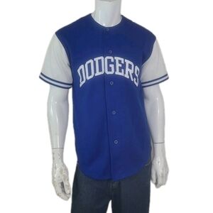 LA Dodgers Starter Vintage Short Sleeve Baseball Jersey Sewn Blue & White Size M